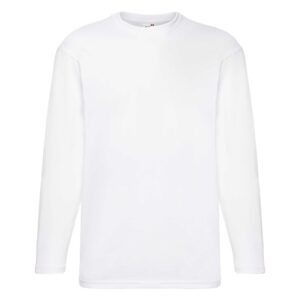 L/S Valueweight White XL