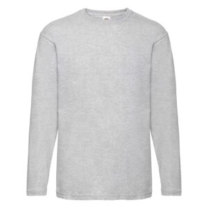 L/S Valueweight Heather Grey L
