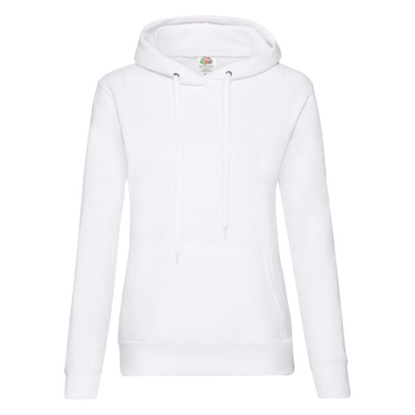 Lady-Fit Hooded Sweat 80/20 White XL