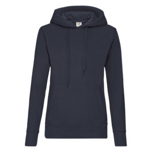 Lady-Fit Hooded Sweat 80/20 Deep Navy L