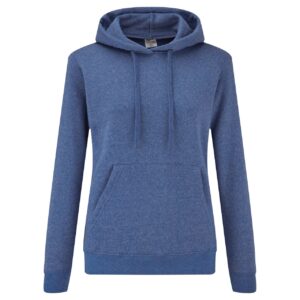 Lady-Fit Hooded Sweat 60/40 Heather Royal L