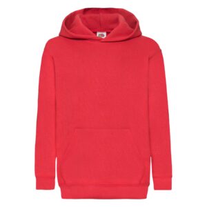 Kids Hooded Sweat 80/20 Red 7-8 (128)