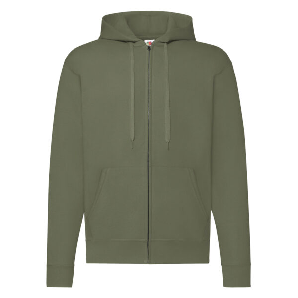 Zip Through Hooded Sweat 80/20 Classic Olive XL