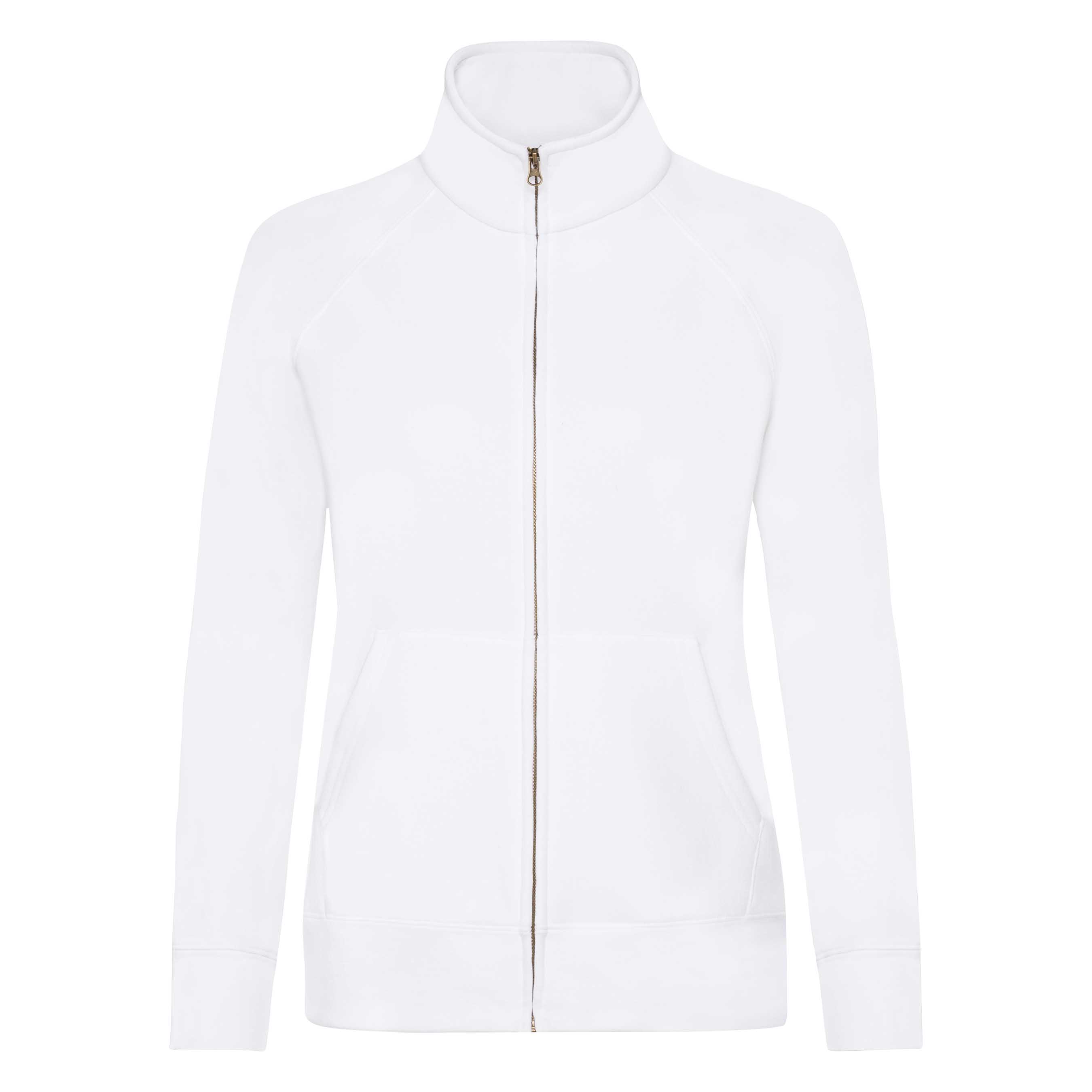 Lady-Fit Sweat Jacket 70/30 White 2XL