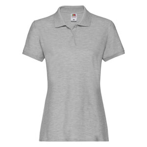 Lady Fit Premium Polo Athletic Heather L