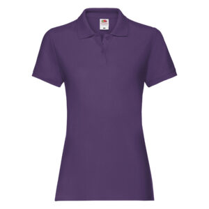 Lady Fit Premium Polo Purple XL