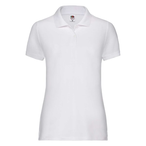 Lady Fit Polo 65/35 White S