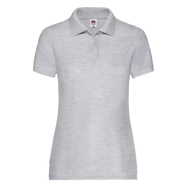Lady Fit Polo 65/35 Heather Grey S