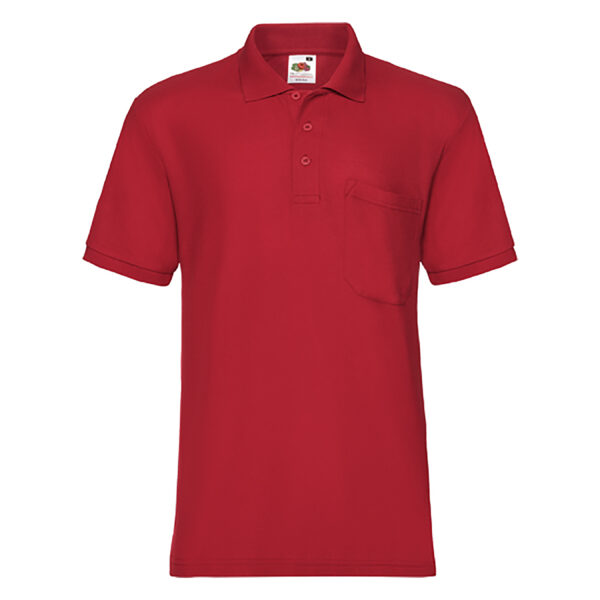 65/35 Pocket Polo Red L