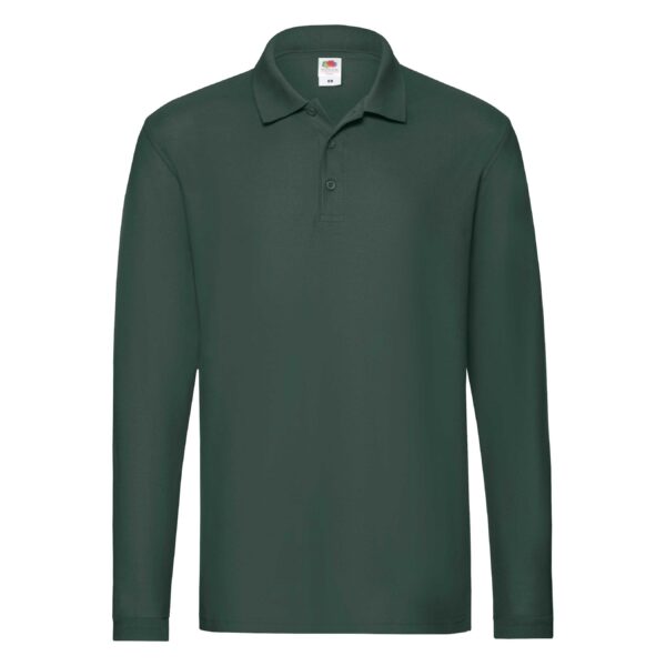 Premium L/S Polo Forest Green S