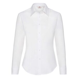 Ladies Oxford L/S Shirt White 2XL