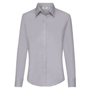 Ladies Oxford L/S Shirt Oxford Grey M