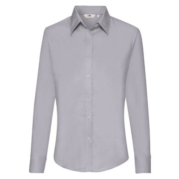 Ladies Oxford L/S Shirt Oxford Grey 3XL