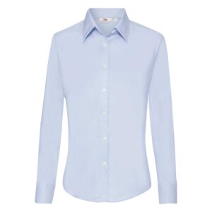 Ladies Oxford L/S Shirt Oxford Blue 3XL