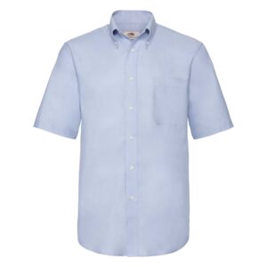 Men Oxford Short Sleeve Shirt Oxford Blue M