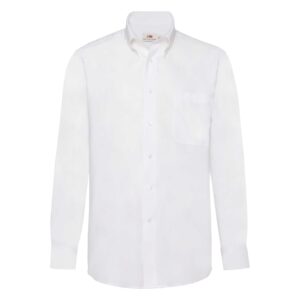 Men Oxford L/S Shirt White 2XL