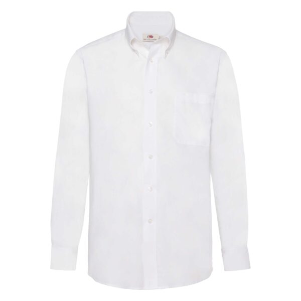 Men Oxford L/S Shirt White 3XL