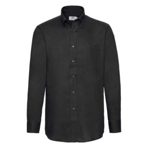 Men Oxford L/S Shirt Black XL