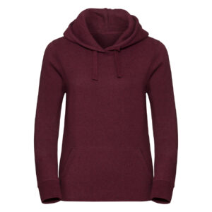 Ladies Auth Mlng Hooded Sweat 75/21/4 Burgundy S