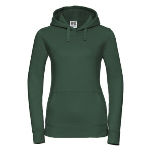 Ladies Authentic Hooded Sweat 80/20 Bottle Green S