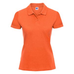 Ladies Classic Cotton Polo Orange S