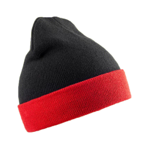Recycled Compass Beanie Black/Red