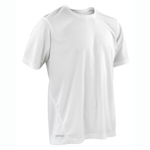Mens Quick Dry Performance S/S White XL